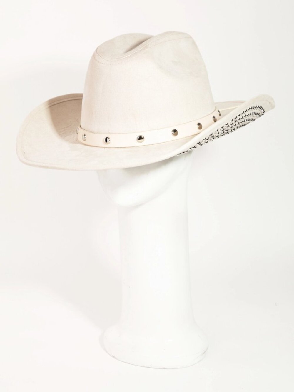 Super Stylish Studded Brim Cowboy Hat